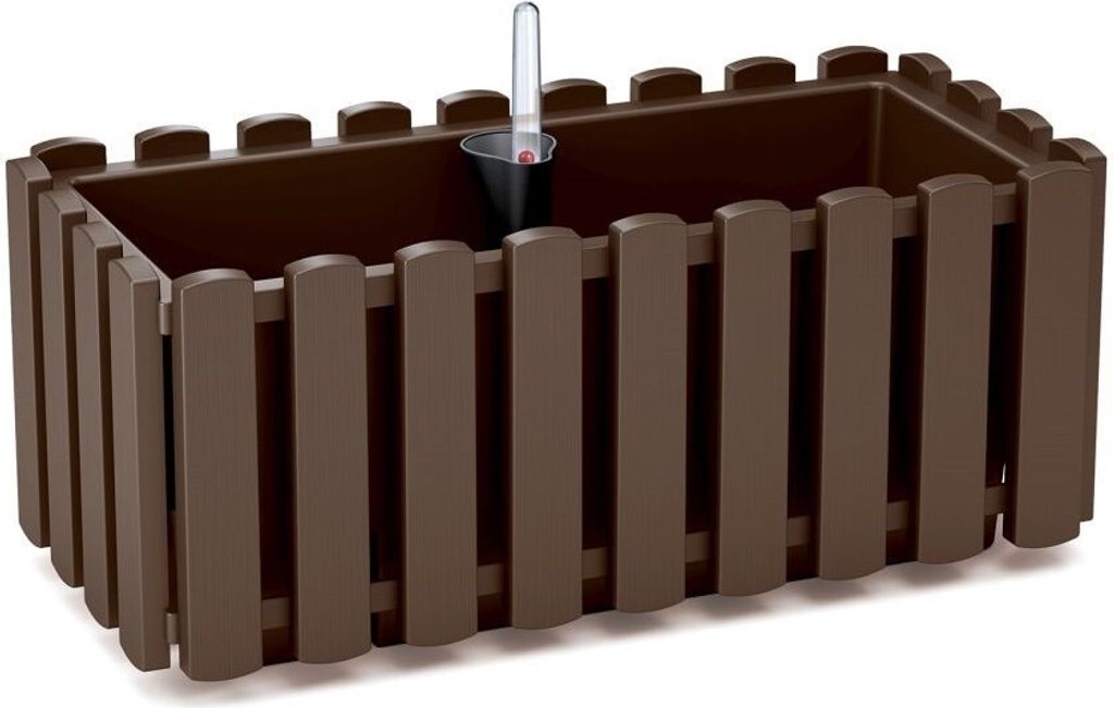 Prosperplast Balkonpflanzenhalter BOARDEE FENCE Braun 58 cm Produktbild 