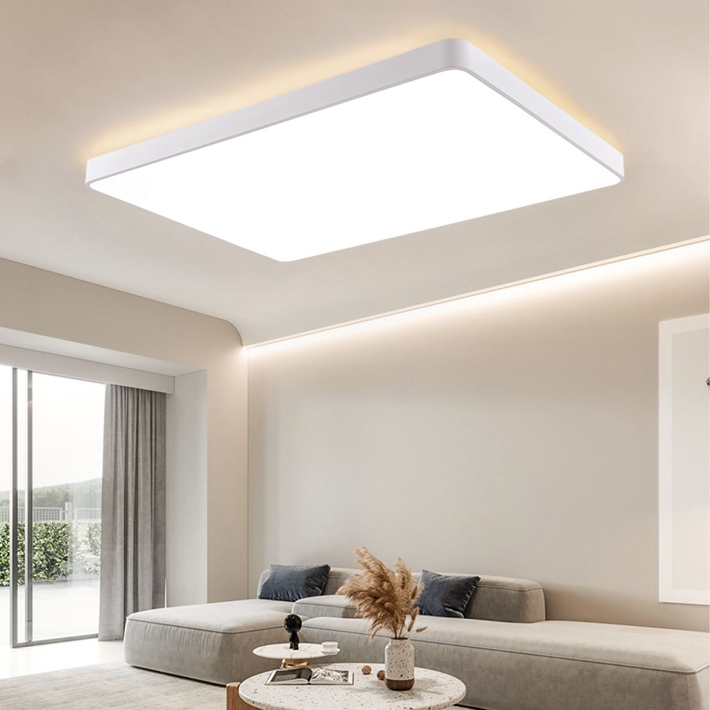 MJKOPEE LED Deckenleuchte, 24W Dimmbar Mit Fernbedienung – Ultraflach, 3000K-6500K, Für Küche & Wohnzimmer