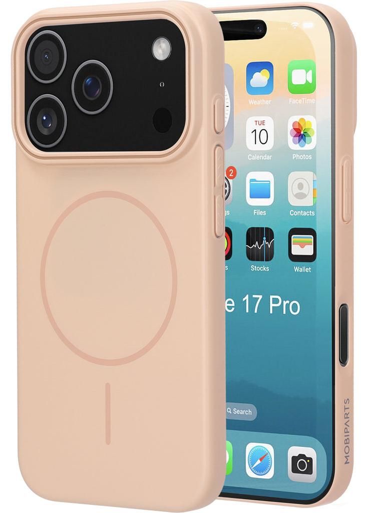 Mobiparts Slim Line, Cover, Apple, iPhone 17 Pro, 16 cm (6.3"), Sand