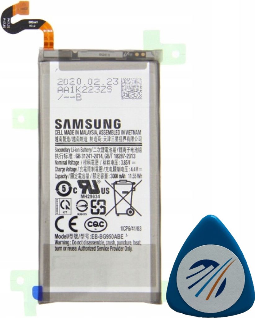 Original Batterie EB-BG950ABE GH82-14642A für Samsung Galaxy S8 G950 | 3000 mAh | Handyakku Akku