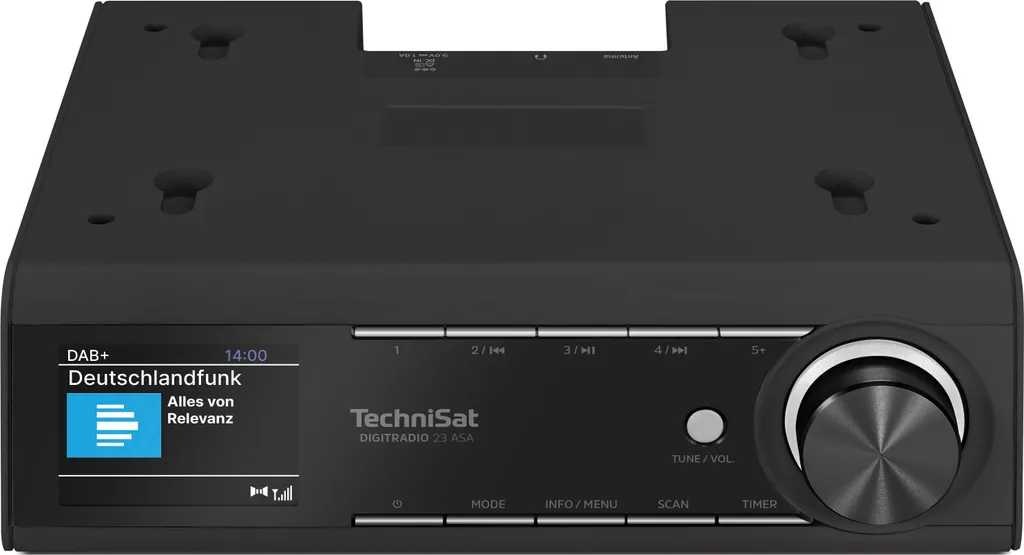 TechniSat DIGITRADIO 23 ASA - Radio da incasso DAB+/FM da 2 Watt con Automatic Safety Alert