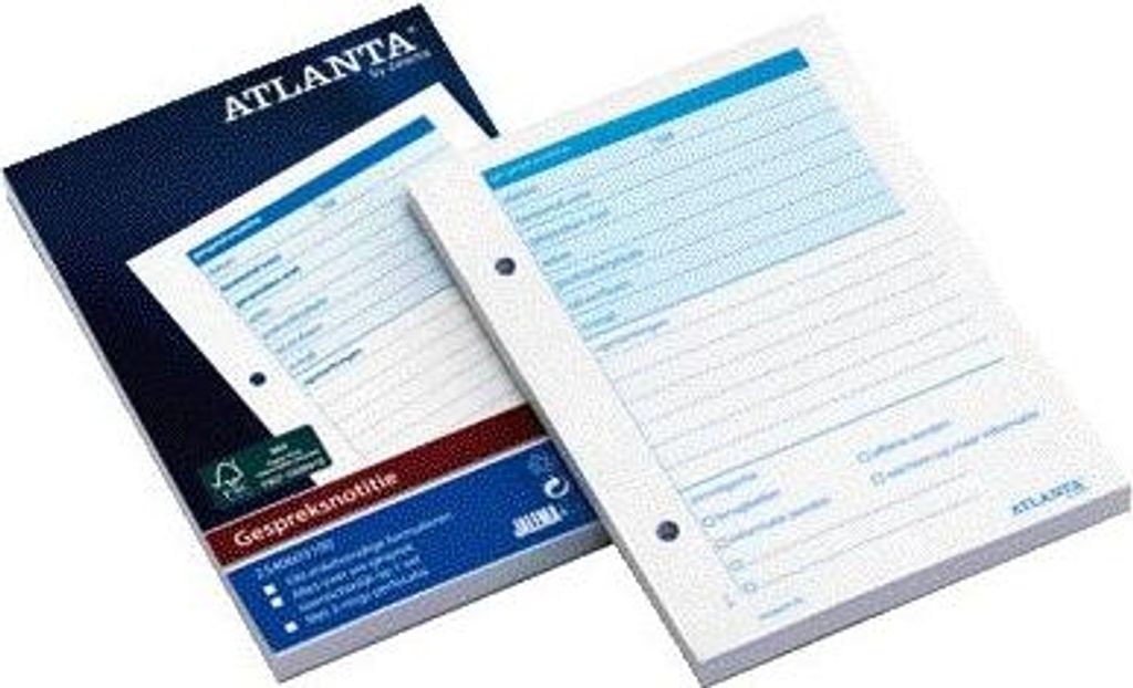 Atlanta von Jalema – Konversationsnotizblock A6, 100 Blatt