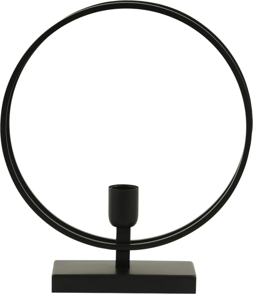 Lampada Tavolo Rudra Light & Living 1863658 E27 Metallo Nero 40cm