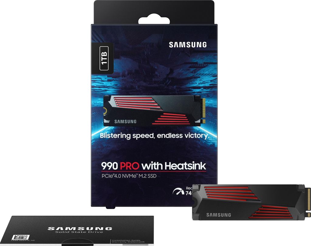 Samsung 990 PRO, 1 TB, M.2, 7450 MB/s Produktbild 