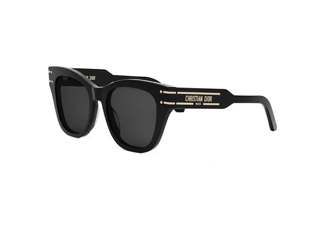 Lunettes DiorSignature B4I 10A0 acétate noir et verres gris haute qualité