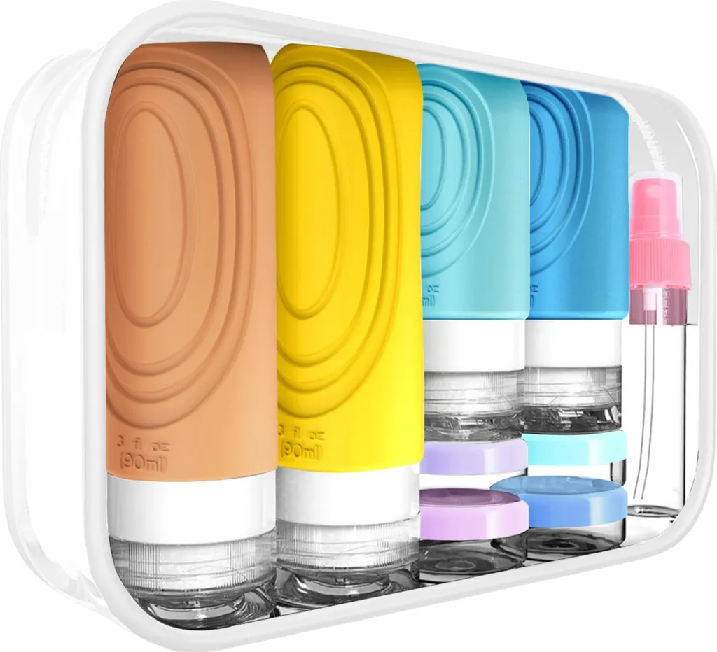INF Travel Kit 17 Pcs Silicone Yellow: Accessori Viaggio Must-Have