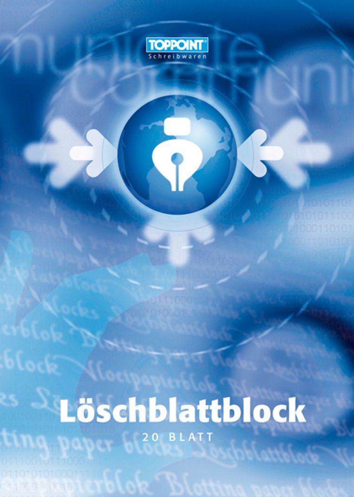100x (5x 20 Blatt) Löschpapier Löschblattblock Löschblätter Produktbild 