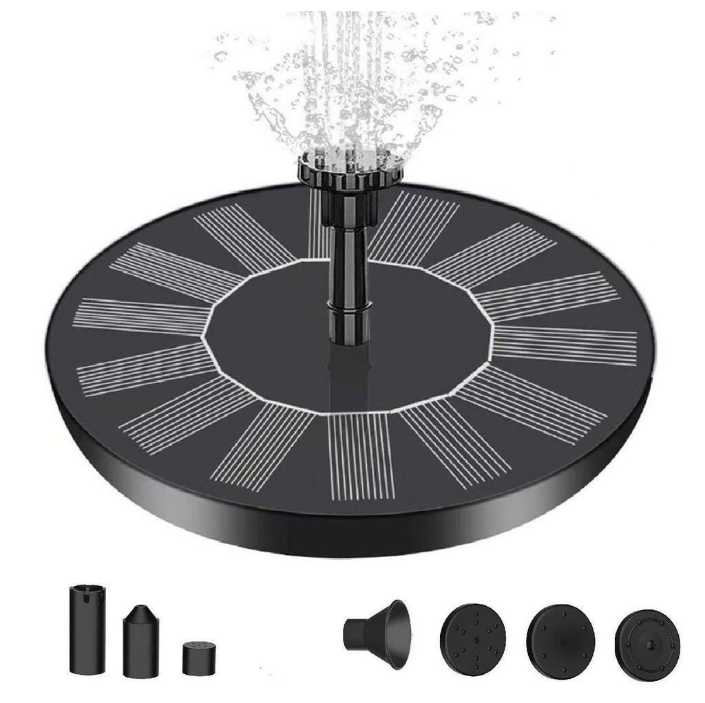 Gartenbrunnen Solarpumpe,1.2W, 13*13CM,Solarbrunnen Mit 6 Produktbild 