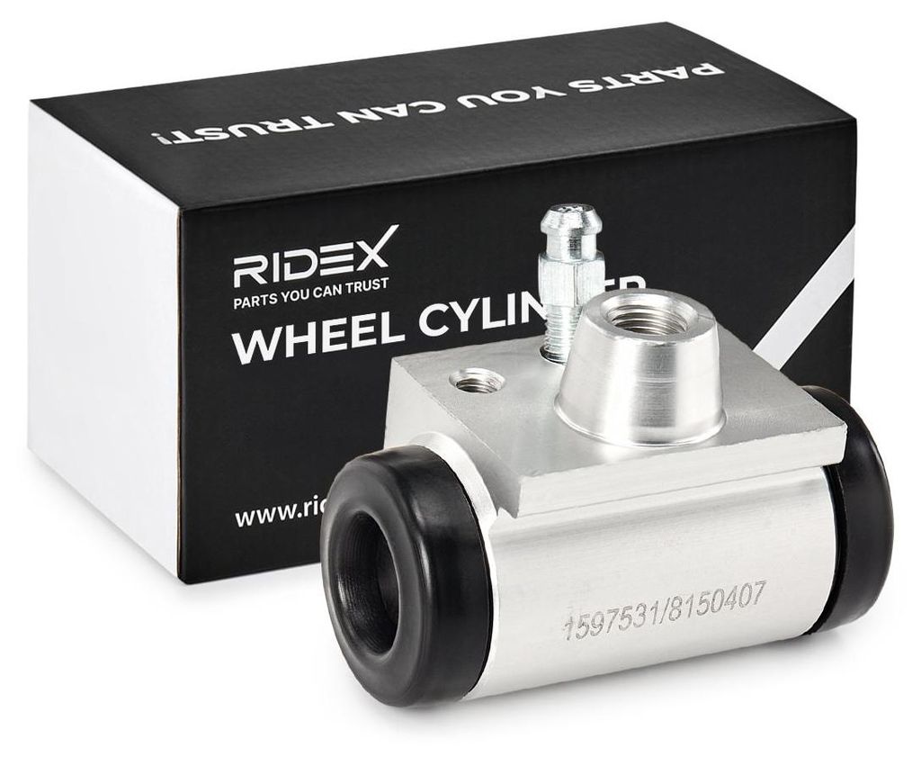 RIDEX Radbremszylinder Trommelbremse Hinten Hinten beidseitig für RENAULT CLIO II (BB0/1/2, CB0/1/2) 277W0082