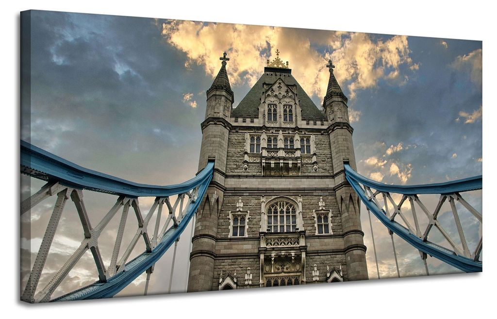 Leinwanddruck Architektur Brücke von England 120x60cm