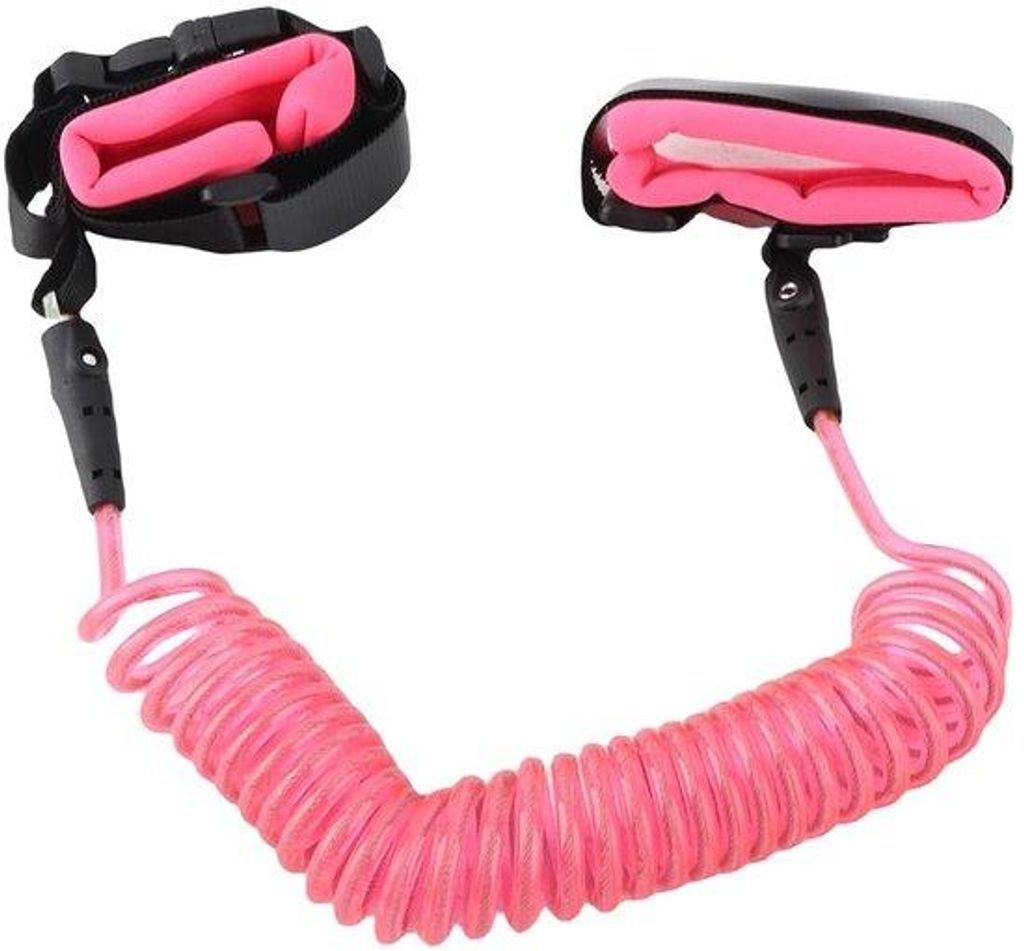 Drei-fach-Sicherheitsgurt für Spaziergänge, atmungsaktives Handgelenksband, Außen-Sicherheit (rosa)
