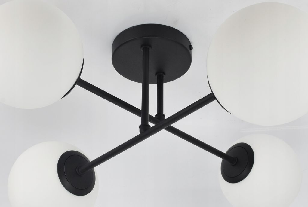 LUXOLAR - Led Deckenleuchte - Deckenlampe 4-flammig schwarz Produktbild 8