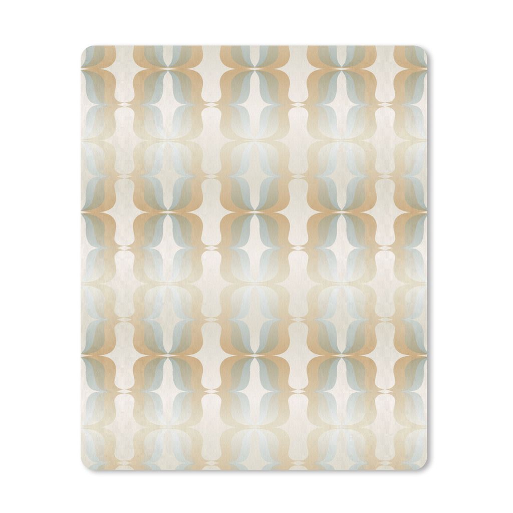 MuchoWow Mauspad Mousepad Vintage - 1960er Jahre - Muster - Ornamente 30x40 cm - Mousepads - Maus Mat - Pad - Mausunterlage - Mausmatten