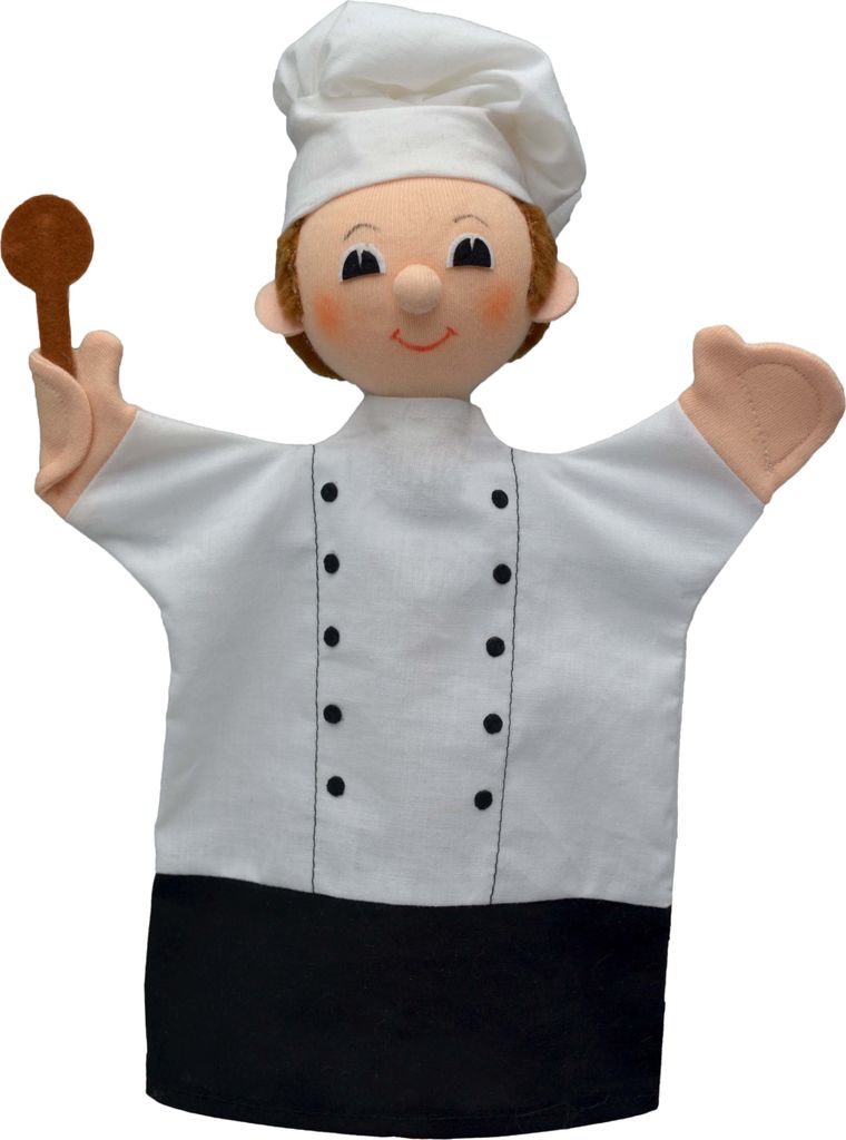Handpuppe Koch 30 cm Mehrfarbig, 22888A