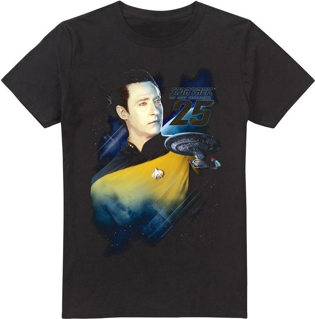 Star Trek - "25th" T-Shirt für Herren TV13475 (S) (Schwarz)