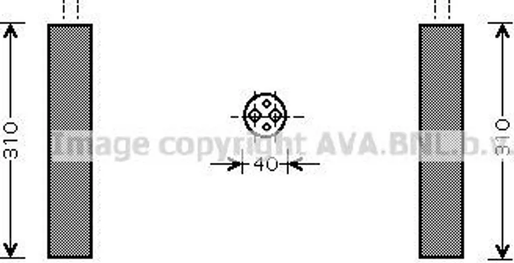 Sécheur de Clim Haute Performance pour VW T4 - PRASCO VND073 7D0820191