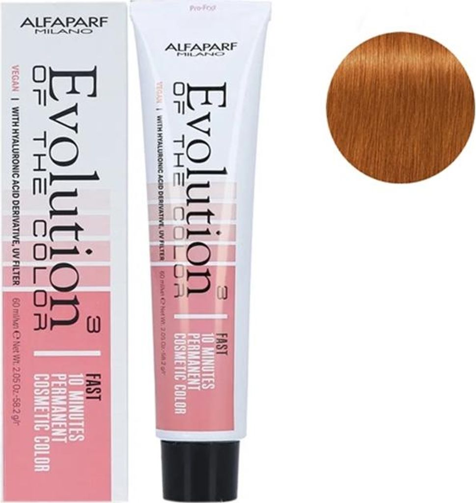 Alfaparf | Haarfarbe Evolution of the Color Cube Fast - 8 Dorato - 60ml - Schnelle Anwendung - Intensive Pigmentierung