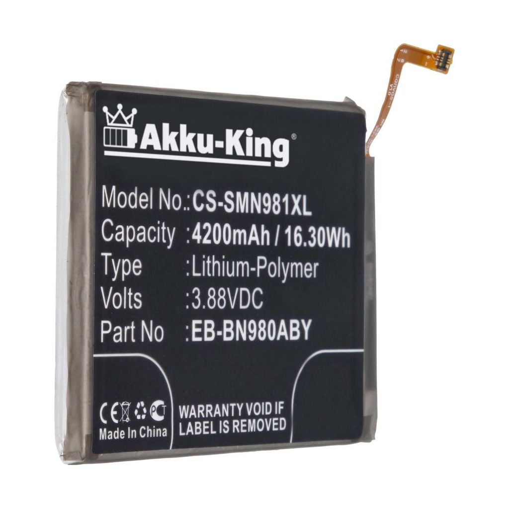 Akku kompatibel mit Samsung EB-BN980ABY - Li-Polymer 4200mAh - für Galaxy Note 20, Galaxy Note 20 5G