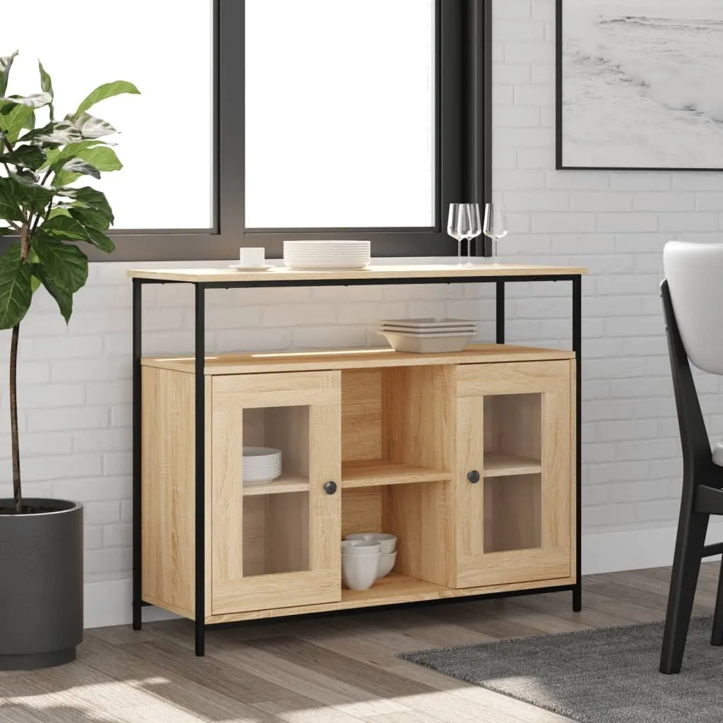 Buffet Moderno 100x35x80 cm Rovere Sonoma vidaXL | Design Scandinavo
