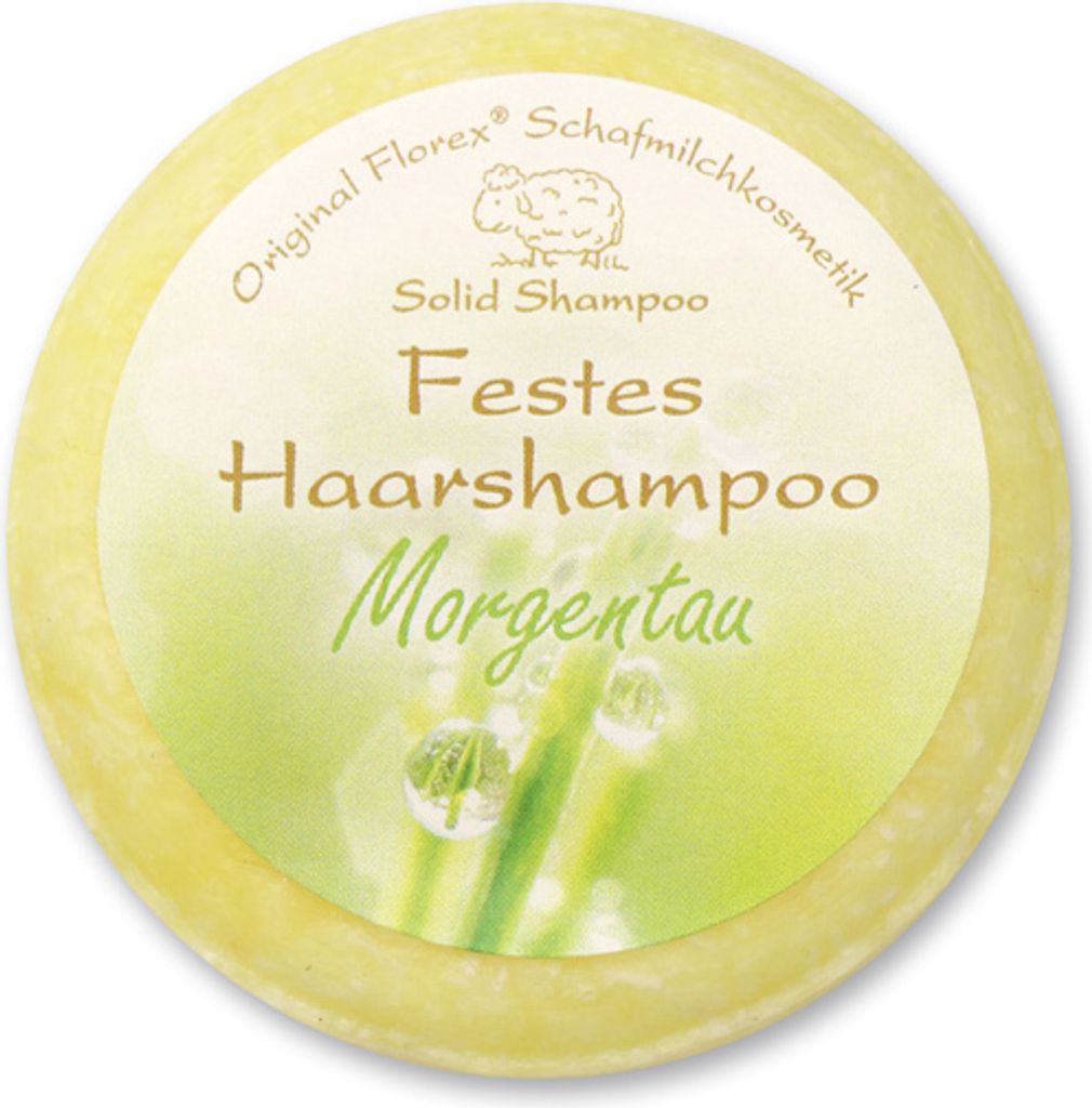 Florex Festes Haarshampoo Morgentau Naturprodukt Verpackt 58g