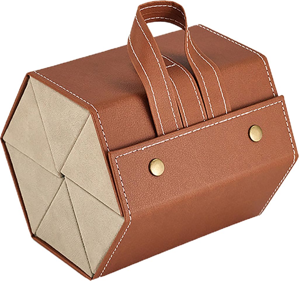 Brillen-Aufbewahrungsbox mit Metalldruckknöpfen, mehrere Fächer, einfarbiges Design, Sonnenbrillen-Schmuck-Organizer, Aufbewahrungskoffer