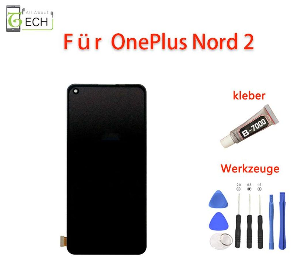 Für OnePlus Nord 2 (DN2103) LCD Display Touchscreen Produktbild 