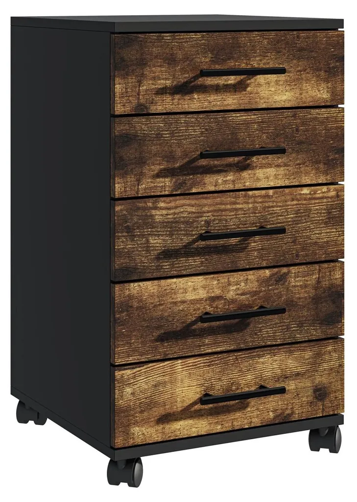 Caisson roulant à 5 tiroirs avec freins intégrés - Modèle Bureau CR-05