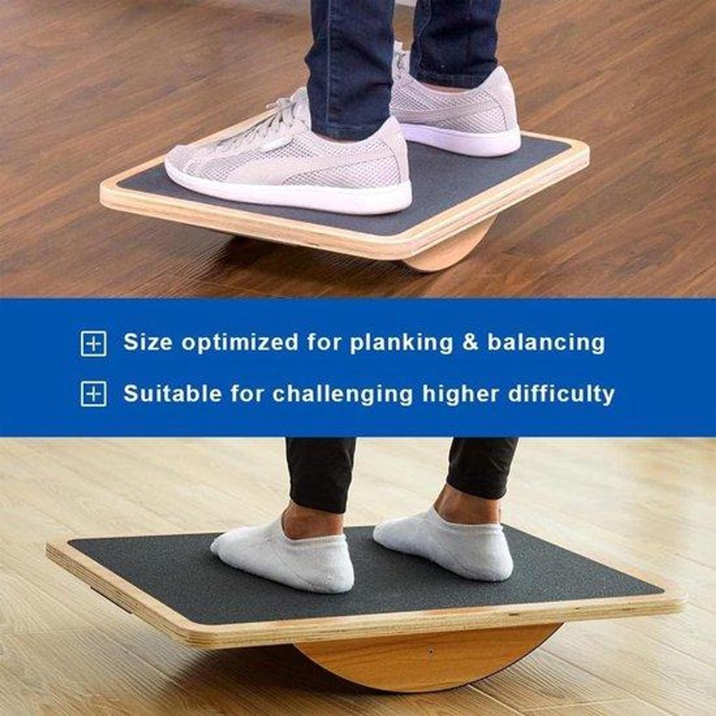 Professionelles Holz-Balanceboard für Stabilität und Krafttraining