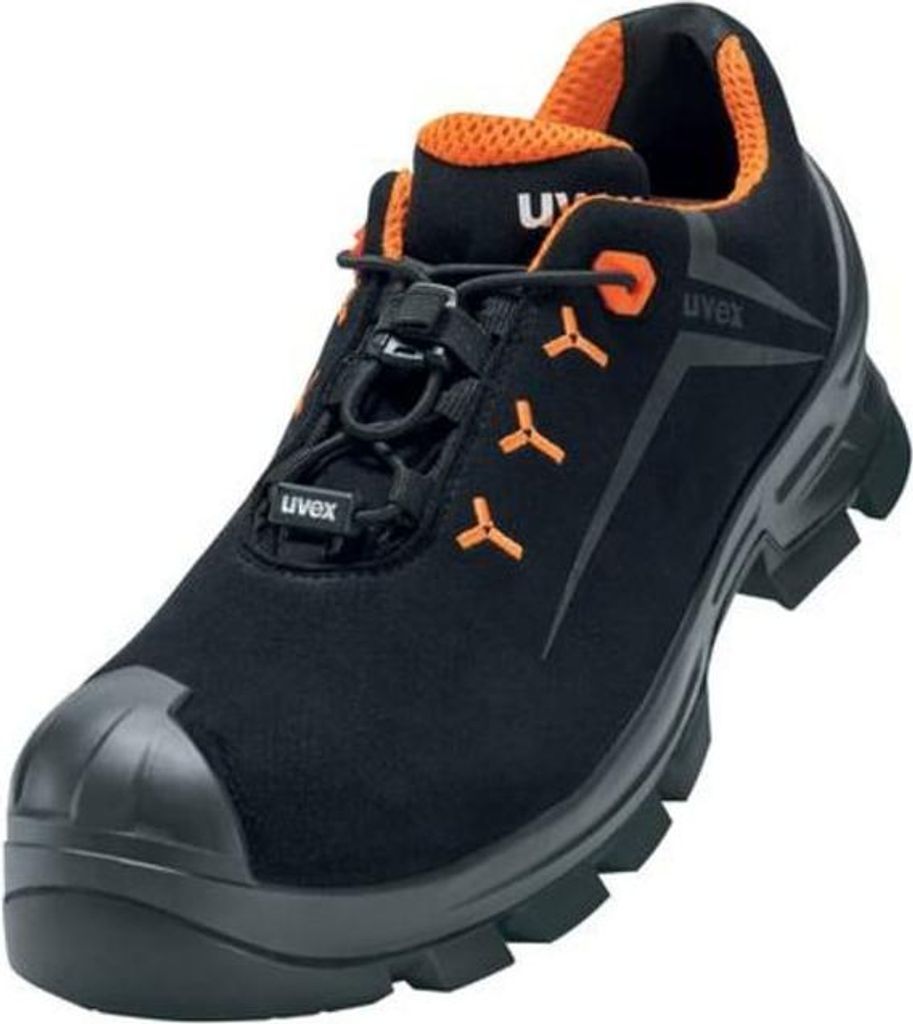 uvex 2 MACSOLE Halbschuhe S3 schwarz, orange Weite 11 Gr. 44