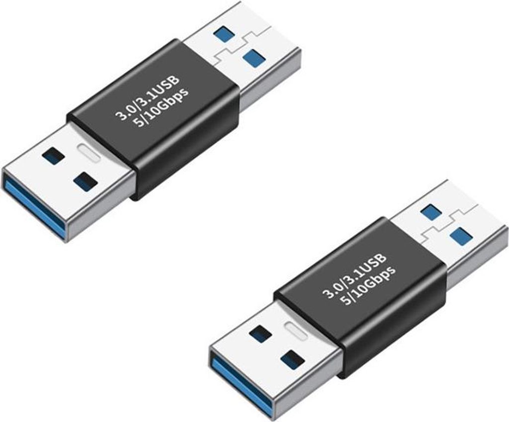 INF USB 3.0 A-A Adaptér Samec-Samec, ABS, 2 Kusy, Na Obrázok produktu 