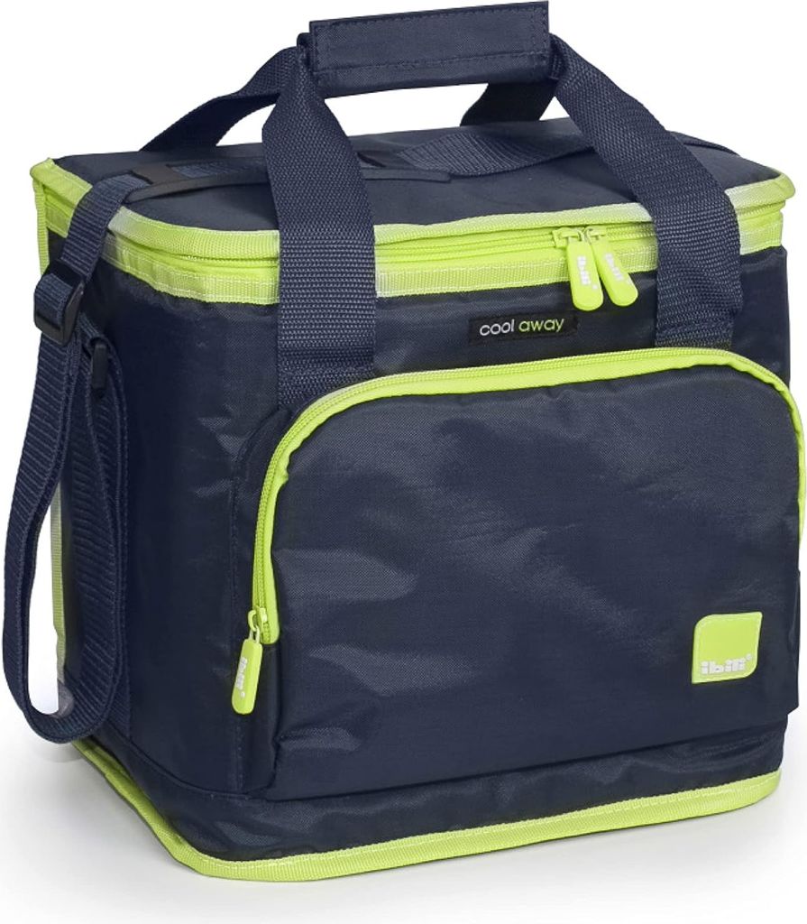 Ibili-Hella Isoliertasche, Polyester, 29x20x28 cm, 15 l, blau/grün