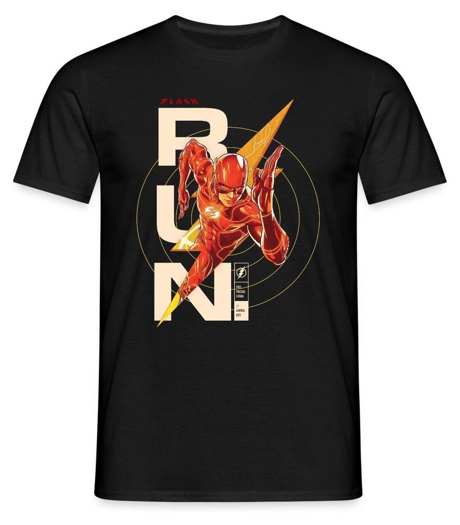 Spreadshirt The Flash Speedster RUN Männer T-Shirt, S, Schwarz