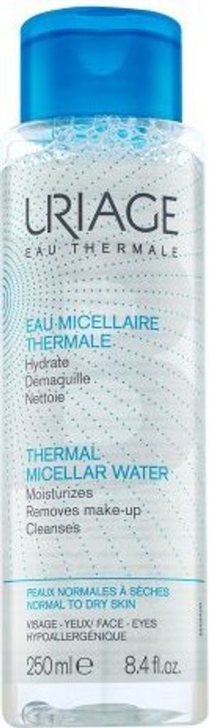 Uriage Thermal Micellar Water - Normal To Dry Skin mizellares Abschminkwasser für trockene Haut 250 ml