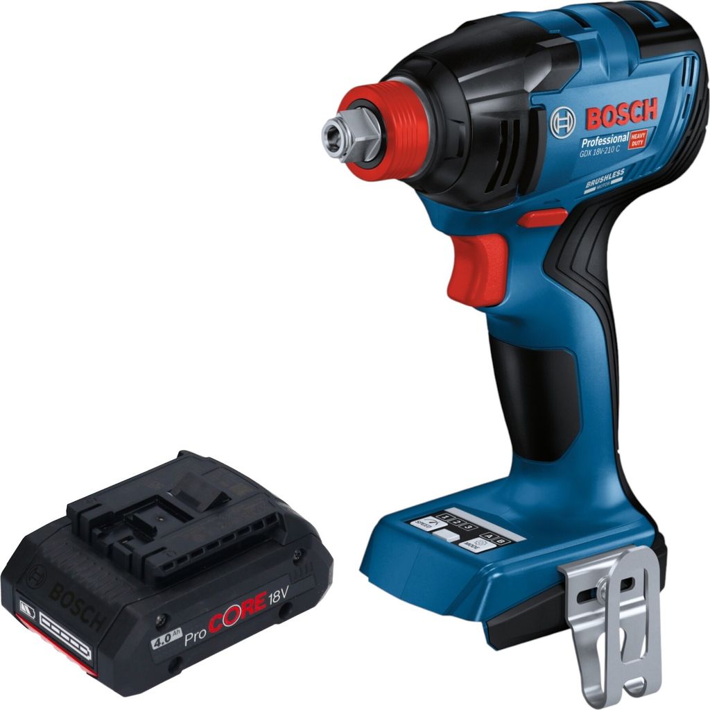 Bosch GDX 18V-210 C Professional Akku Drehschlagschrauber 18 V 210 Nm Brushless + 1x ProCORE Akku 4,0 Ah - ohne Ladegerät