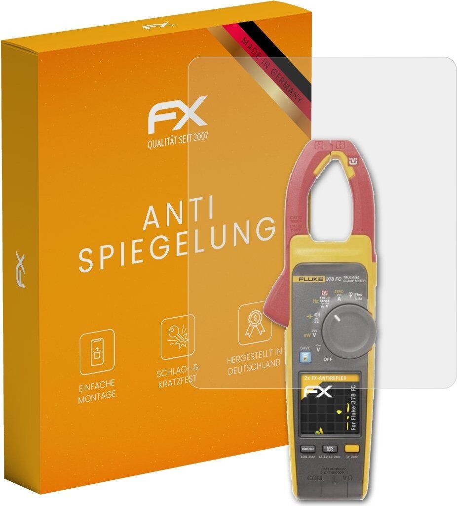 atFoliX FX-Antireflex 2x Schutzfolie kompatibel mit Fluke 378 FC Displayfolie