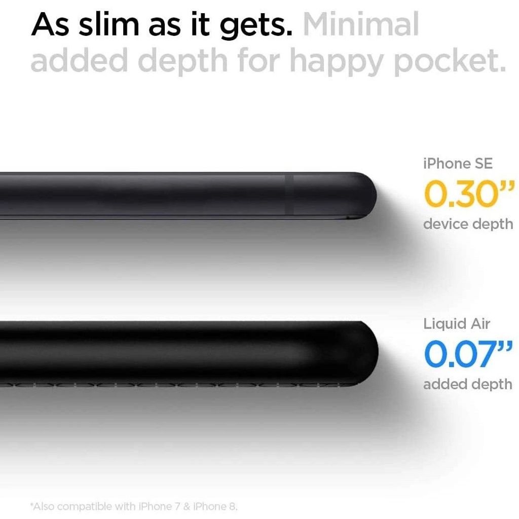 Spigen Liquid Air, czarny - iPhone 7/8/SE (2020) Zdjęcie produktu 6