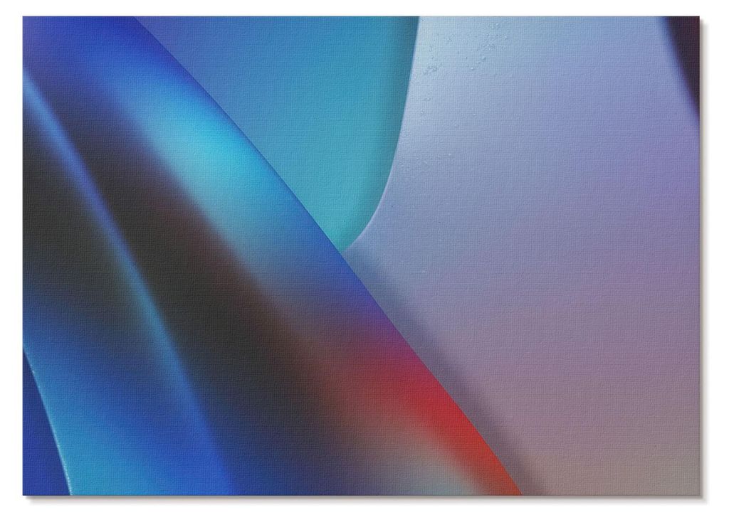 POSTER - 42x29 cm (A3) - Modern Axis - Tiefblaue und violette Töne, verschwommene Übergänge - Wandbild für Wohnzimmer Schlafzimmer & Flur, Mode...