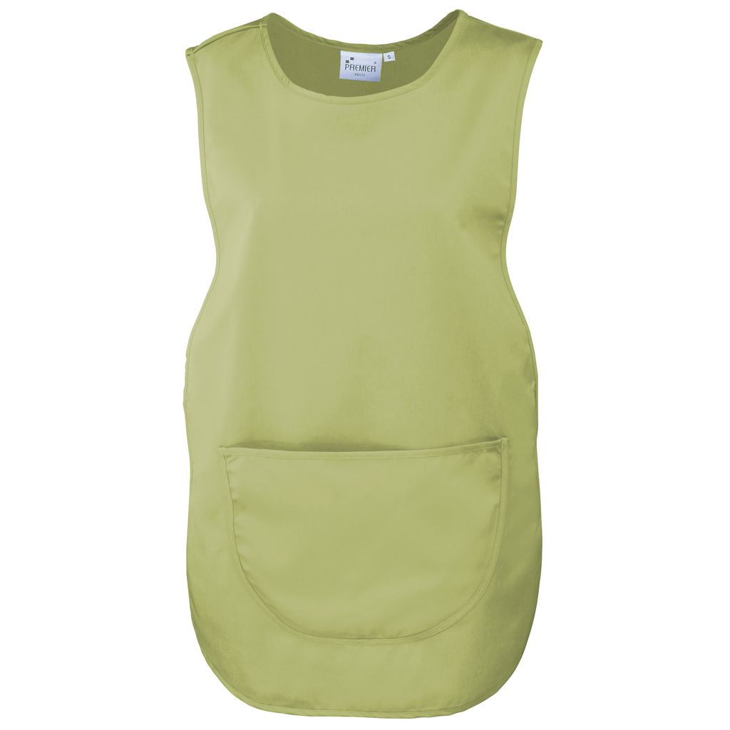 Premier Damen Arbeitsschürze mit Tasche (2 Stück/Packung) RW7031 (Medium) (Limette)