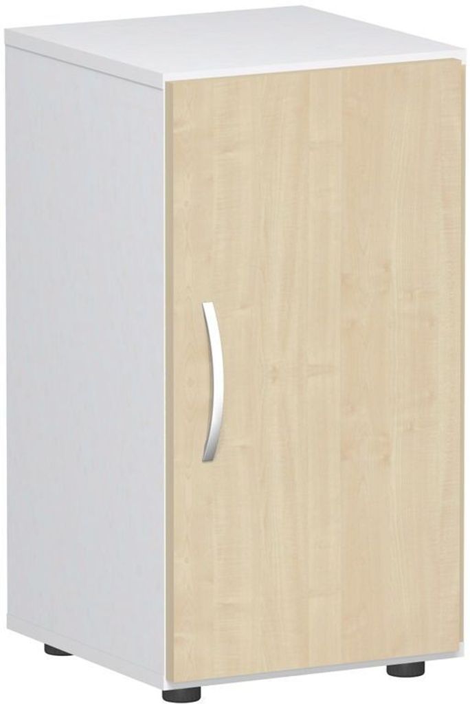 Geramöbel Flügeltürenschrank mit Standfüßen, Griff links oder rechts, inkl. Türdämpfer, nicht abschließbar, 400x420x752, braun/Weiß, S-342...