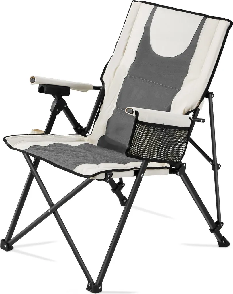 VEVOR Sedia da Campeggio Reclinabile 118kg: Comfort Imbottito per Outdoor