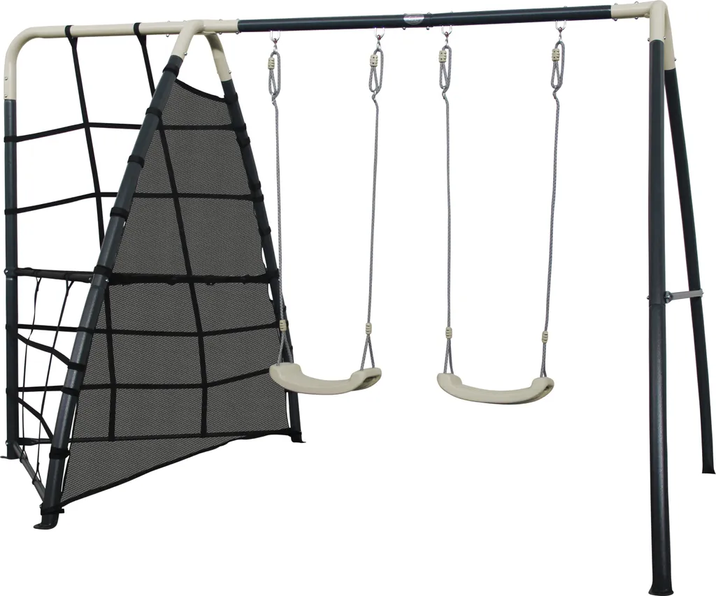 Portique de jeux stable et durable pour éviter la rouille au jardin