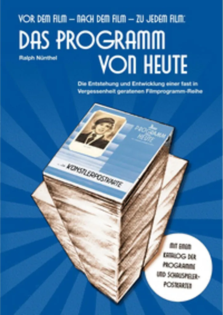 Cadeau Cinéphile : Programme de Film Vintage Das Programm von Heute
