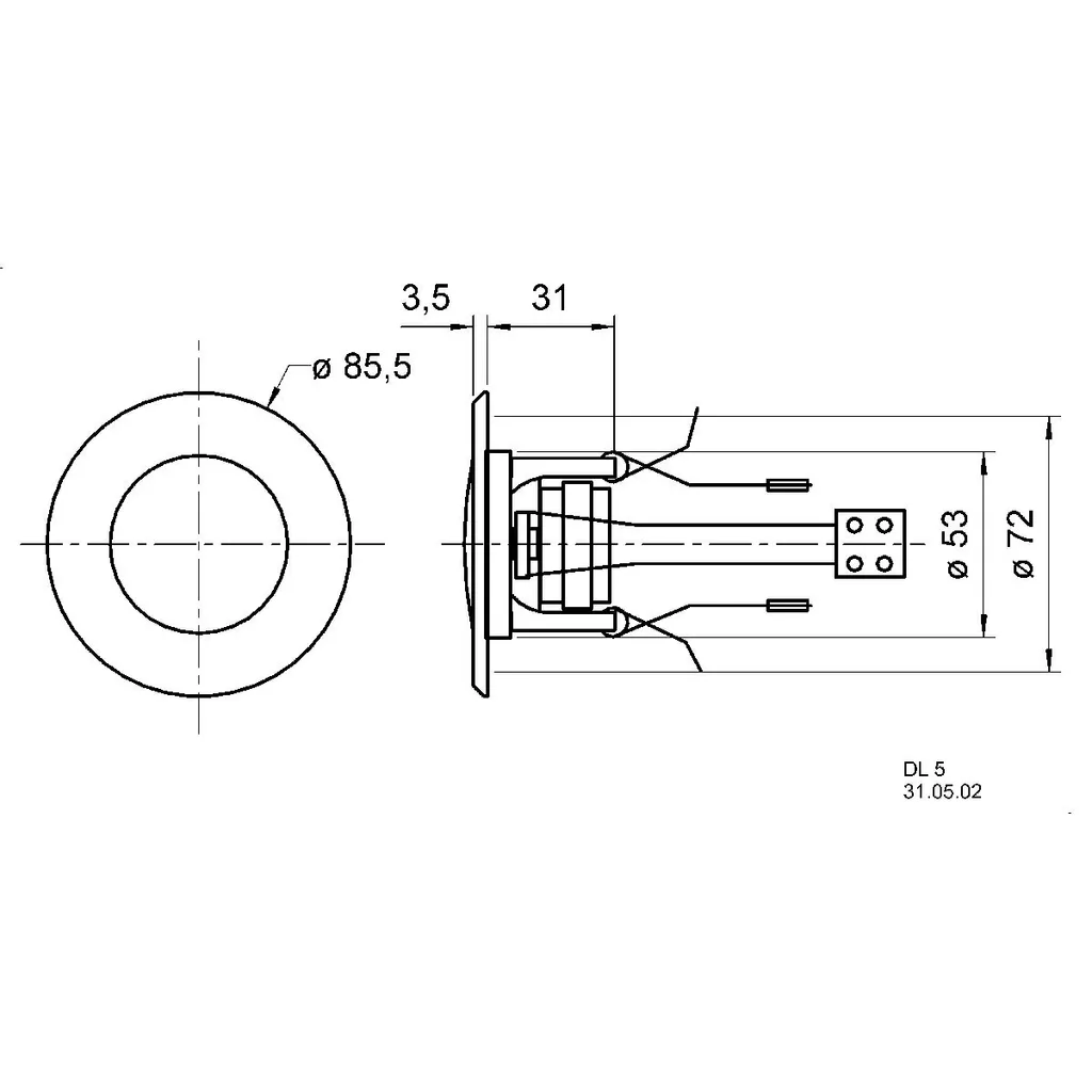 Diffuseur Audio de Plafond Visaton DL 5 8 Ohm pour Bureau et Maison - 4