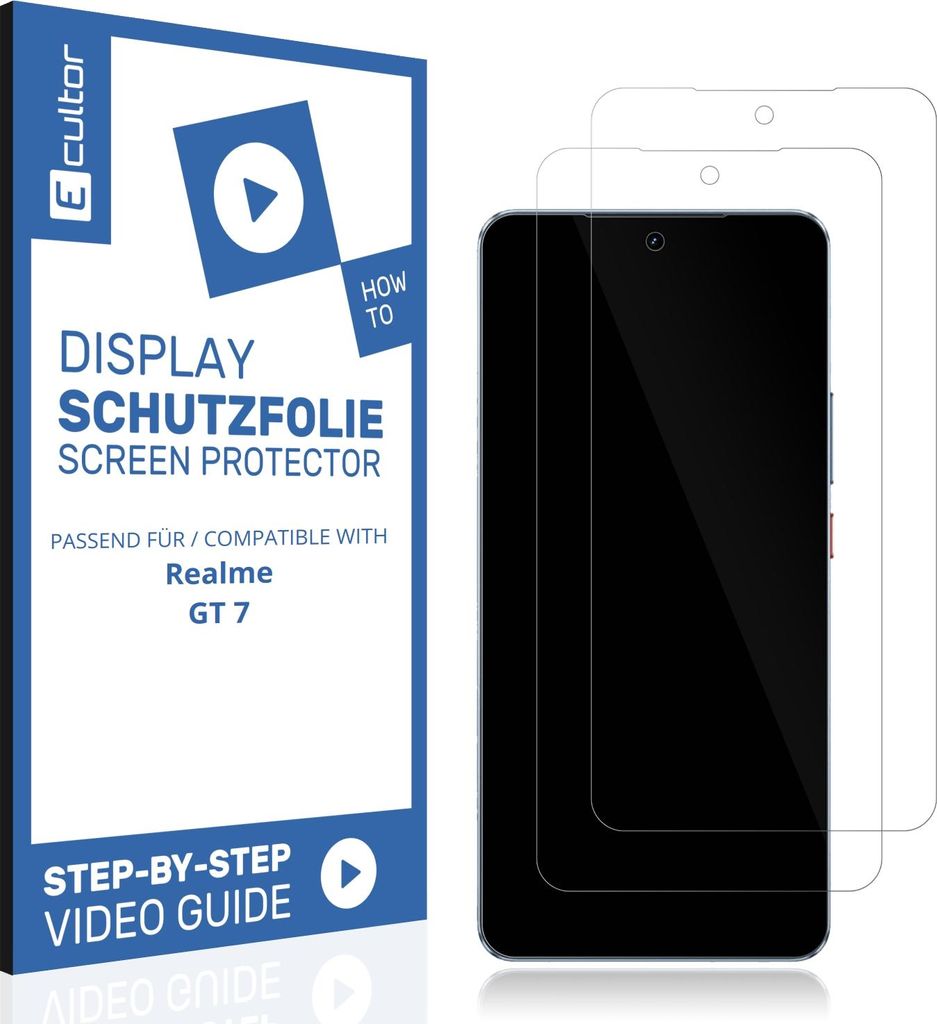 2x 3D Schutzfolie für Realme GT 7 Display Folie Flexibel Full Cover