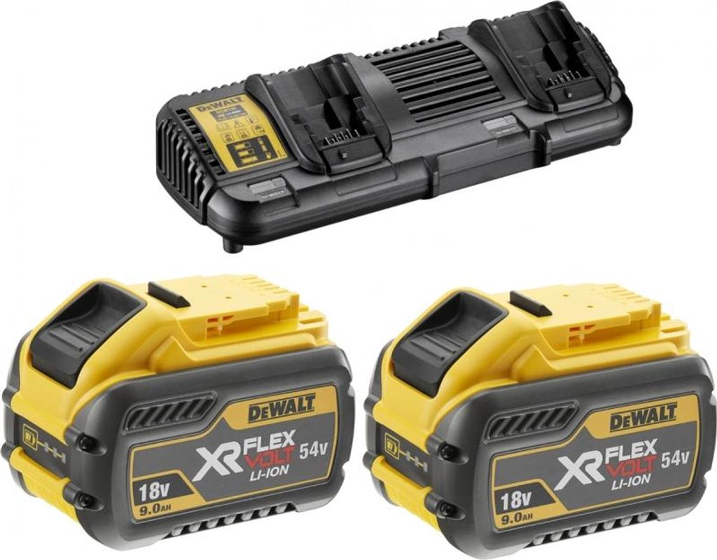 DEWALT Starter-Set DCB132X2, Ladegerät, (54Volt, 3Ah) Produktbild 