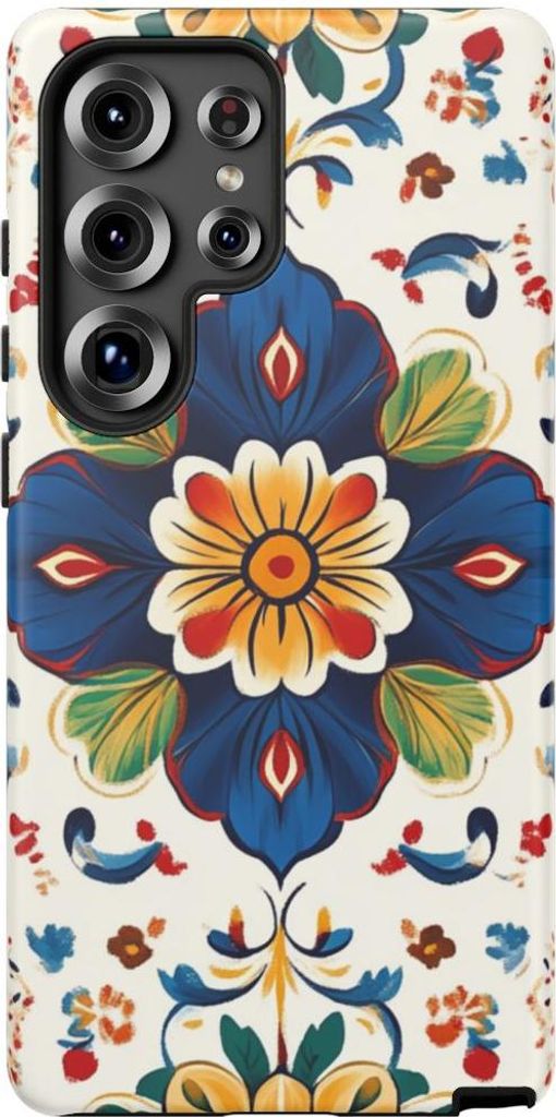 Buntes Blumenmuster – Handyhülle Kompatibel mit Samsung Galaxy S25 Ultra