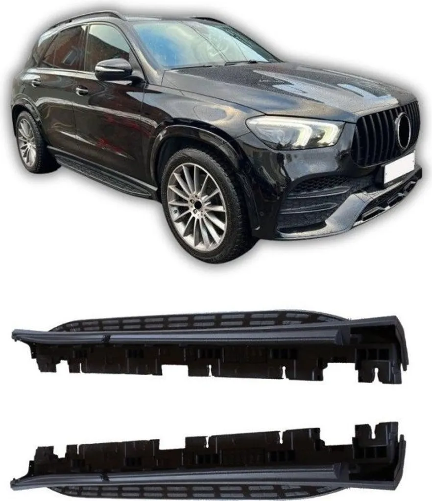 Marchepieds Mercedes GLE W167 Noir : Solution Accès et Anti-Chocs