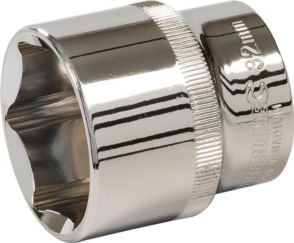 Silverline Sechskant-Steckschlüsseleinsatz, metrisch, 1/2-Zoll-Antrieb 32 mm