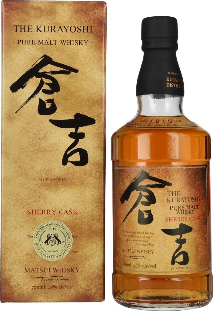 Kurayoshi Pure Malt Whisky Sherry Cask 70 Cl. Whisky Japan 70.00 cl 43.0 %