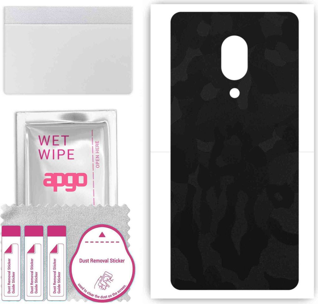 apgo Rückseite Schutzfolie, Skin, kompatibel mit Lenovo Z5 Pro, Hinten Displayschutzfolie aus Vinylfolie, kratzfest, einfache Montage - Schwarzes ...